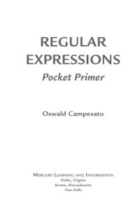 cover of the book Regular Expressions Pocket Primer