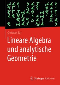 cover of the book Lineare Algebra und Analytische Geometrie