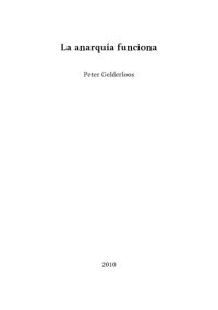 cover of the book La anarquia funciona