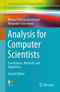 cover of the book Analysis for Computer Scientists: Foundations, Methods, and Algorithms