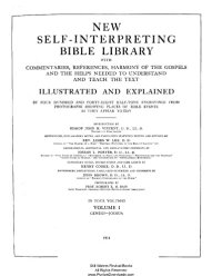 cover of the book The Self-Interpreting Bible, Genesis to Joshua & Helps (Volume 1 of 4, 1914 edition)