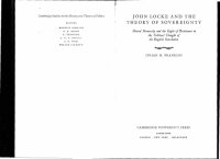 cover of the book John Locke and the Theory of Sovereignty