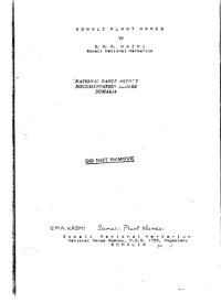 cover of the book Somali plants names