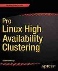 cover of the book Pro linux high availability clustering.