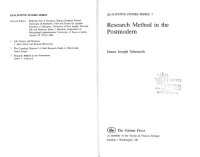 cover of the book Research method in the postmodern