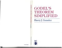 cover of the book Godel’s Theorem Simplified