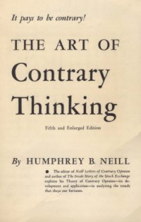 cover of the book The Art of Contrary Thinking