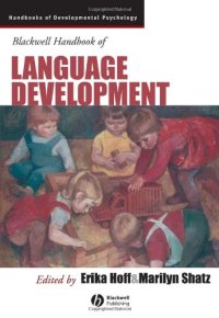 cover of the book Blackwell handbook of language development