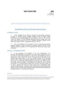 cover of the book Test no. 408: repeated dose 90-day oral toxicity study in rodents.