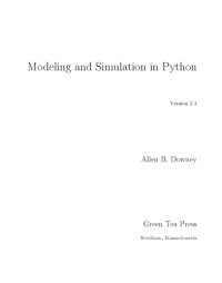 cover of the book Modeling and Simulation in Python (version 2.3)