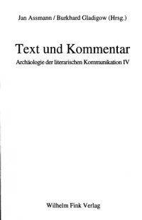 cover of the book Text und Kommentar