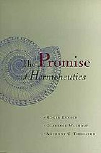 cover of the book The promise of hermeneutics