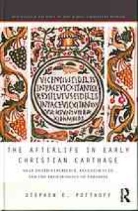 cover of the book The afterlife in early Christian Carthage : near-death experience, ancestor cult, and the archaeology of paradise