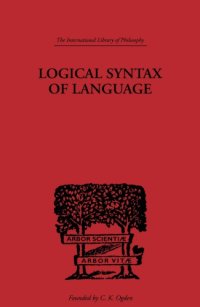 cover of the book Logical Syntax of Language