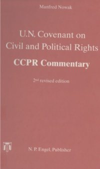 cover of the book U.N. Covenant on Civil and Political Rights. CCPR Commentary