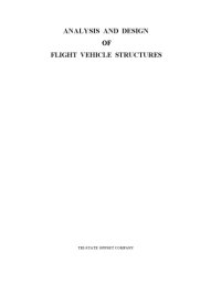 cover of the book Analysis and design of flight vehicle structures