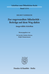 cover of the book Zur zugewandten Säkularität – Beiträge auf dem Weg dahin