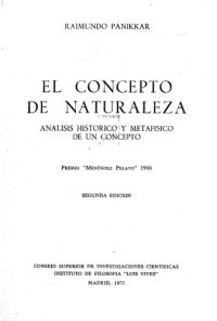 cover of the book El concepto de naturaleza