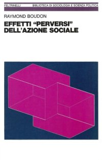 cover of the book Effetti "perversi" dell’azione sociale