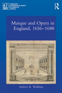 cover of the book Masque and opera in England, 1656-1688