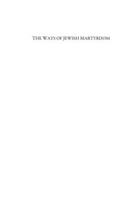 cover of the book The Ways of Jewish Martyrdom