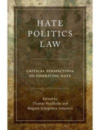 cover of the book Hate, Politics, Law: Critical Perspectives on Combating Hate