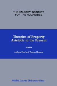 cover of the book Theories of Property: Aristotle to the Present