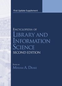 cover of the book Encyclopedia of Library and Information Science, First Update Supplement