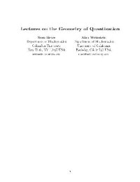 cover of the book Lectures on the Geometry of Quantization