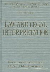 cover of the book Law and legal interpretation