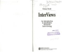 cover of the book InterViews: An Introduction to Qualitative Research Interviewing