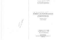 cover of the book Sobre las naturalezas (Periphyseon)