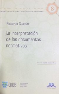 cover of the book La interpretación de los documentos normativos