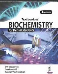 cover of the book Textbook of biochemistry for dental students