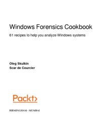 cover of the book Windows Forensics Cookbook