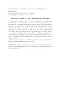 cover of the book Formal Geometry and Bordism Operations