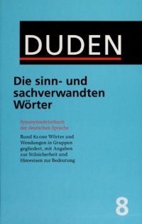 cover of the book Die sinn- und sachverwandten Wörter