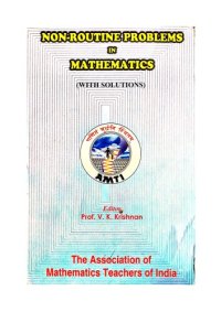 cover of the book AMTI Non Routine Problems in Mathematics with Solutions Prof. V K Krishnan