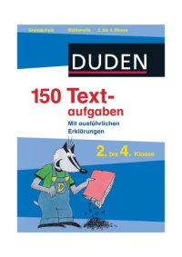 cover of the book Duden. 150 Textaufgaben 2. bis. 4. Klasse