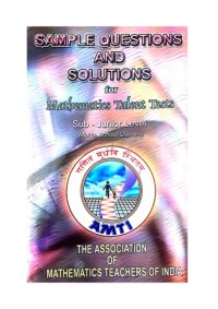 cover of the book AMTI Sample Questions and Solutions for Mathematics Talent Tests Sub Junior Level Middle School Classes R Athmaraman R Vijayalakshmi S R Santhanam