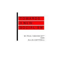 cover of the book Towards a New Socialism