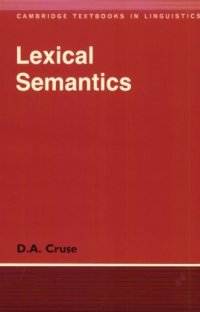 cover of the book Lexical semantics