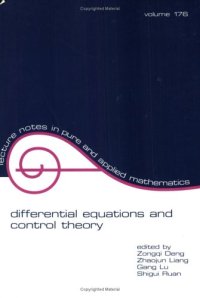 cover of the book Differential Equations and Control Theory: Proceedings of the International Conference on Differential Equations and Control Theory, Wuhan, Peoples Republic of China