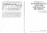 cover of the book Introduction to Random Signal Analysis And Kalman Filtering