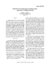 cover of the book Efficient Viscous Design of Realistic Aircraft Configurations