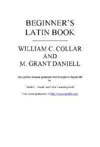 cover of the book Beginner's Latin Book