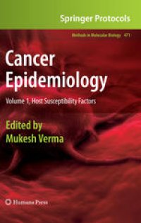 cover of the book Cancer Epidemiology