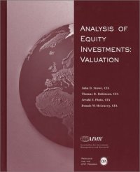 cover of the book Analysis of equity investments Valuation-Stowe