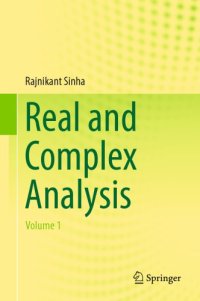 cover of the book Real and Complex Analysis: Volume 1