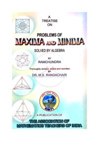 cover of the book AMTI A Treatise on Problems of Maxima and Minima Solved by Algebra By Ramchundra Dr M S Rangachari for PRMO RMO INMO Math Olympiad Foundation